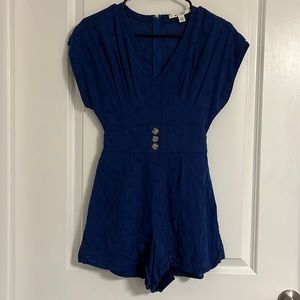 Royal blue romper from Francesca’s, size XXS